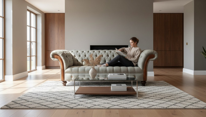 Chesterfield Sofa Polster Design Luxus Couch Klassische Sofa 3 Sitzer