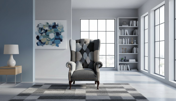 Ohrensessel Chesterfield Sofa Pohovka Pohovka čalouněná 1 místo Křesla Pohovky Textilní