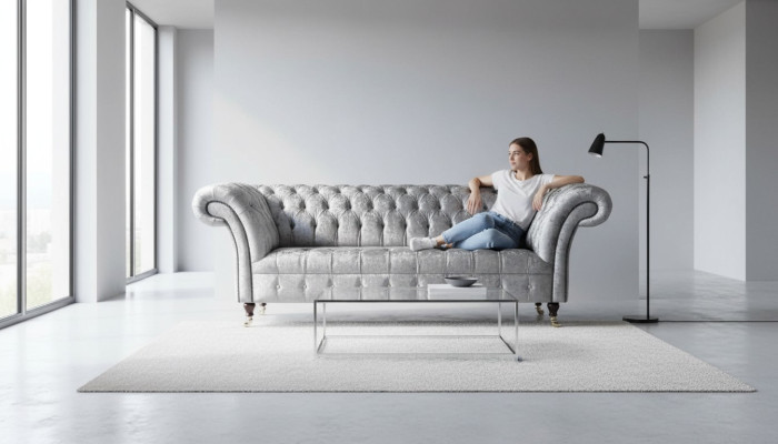 Design Chesterfield Sofa 3 Sitzer Couch Polster Sofas Wohnzimmer Big XXL