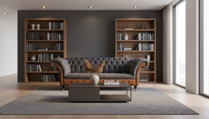 Design Sofa 3 Sitzer Chesterfield Couch Polster Sofas Dreisitzer Neu