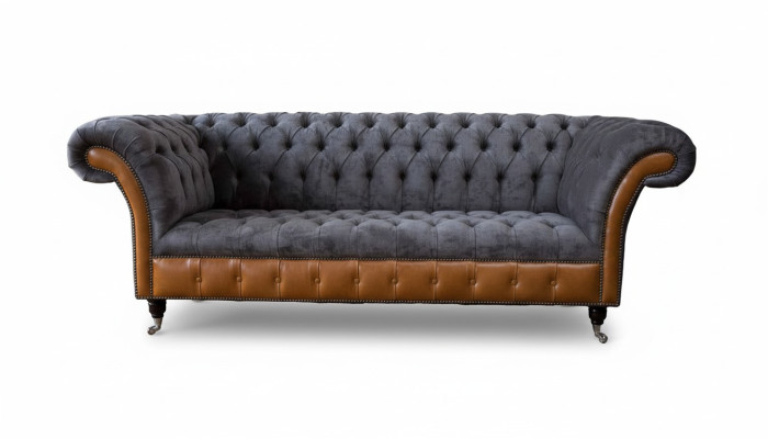 Design Sofa 3 Sitzer Chesterfield Couch Polster Sofas Dreisitzer Neu