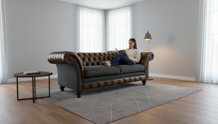 Dreisitzer Luxus 3 Sitzer Couch Polster Klassisch Sitz Wohnzimmer Möbel