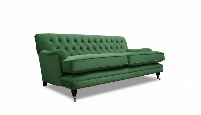 Chesterfield Sofa 3 Sitzer Stoff Couch Polster Sofas Textil Dreisitzer