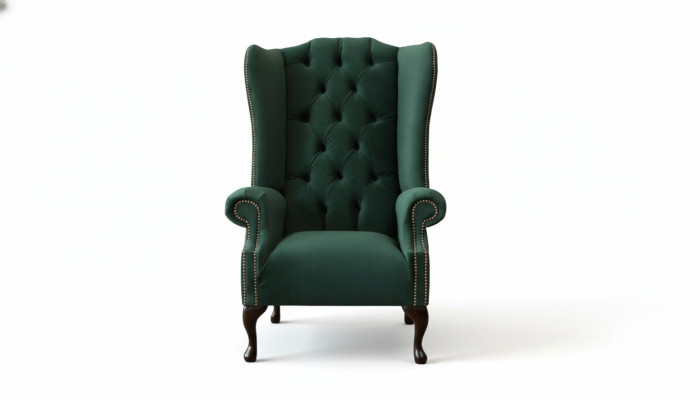 Chesterfield Design Sessel Polster Luxus Textil Couchen Ohrensessel