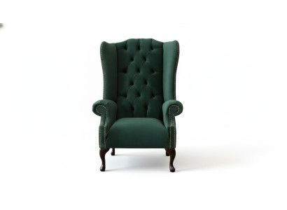 Chesterfield Design Sessel Polster Luxus Textil Couchen Ohrensessel