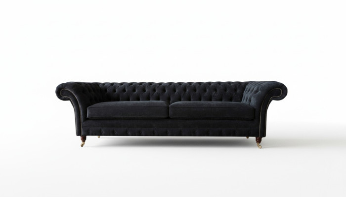 Design pohovka 4místná Luxus Klasická látka Chesterfield Sofa