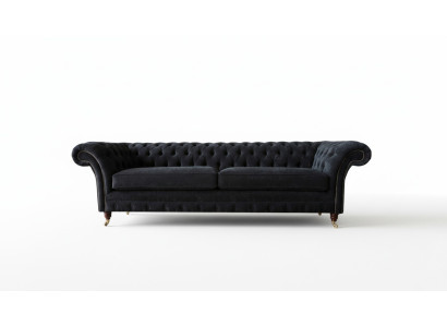 Design pohovka 4místná Luxus Klasická látka Chesterfield Sofa