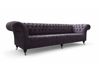 Sofa 4 Sitzer Couch Polster Design Textil Wohnzimmer Design Möbel Neu