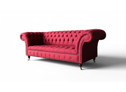 Chesterfield 3místná trojsedka designová pohovka potahová pohovka pohovky textilní
