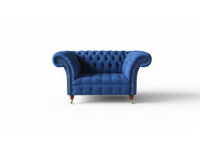 Design Sessel Textil Luxus Pohovka 1,5m Relaxační Klubová Nová
