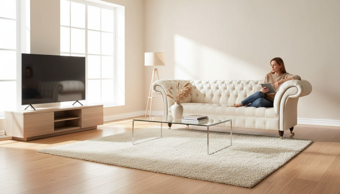 Sedací souprava Chesterfield 3místná, designová, růžové pohovky, látkové čalounění.
