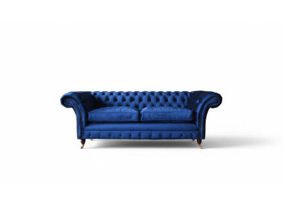 Chesterfield Polster Sofas Design Luxus Couch Sofa 3 Sitzer Textil Couche