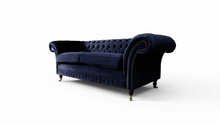Chesterfield třímístná pohovka čalouněný designový gauč 3místný gauč nábytek