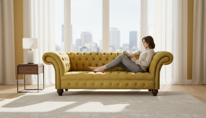 Sofa 3 Sitzer Sofas Sitz Couch Polster Chesterfield Couchen Dreisitzer Textil