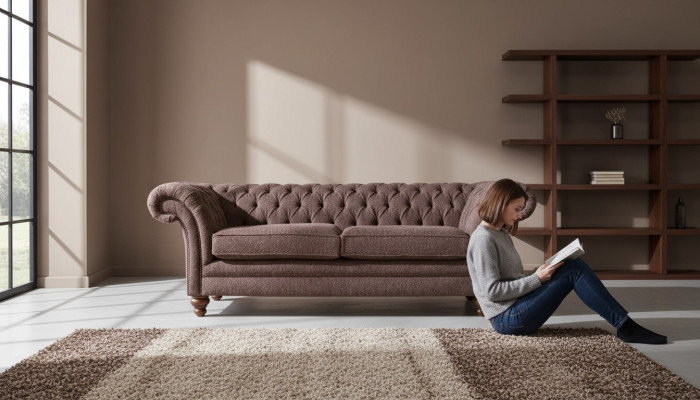 Big Chesterfield englisch klassischer Stil Sofa Couch 3 Sitz Polster 230cm