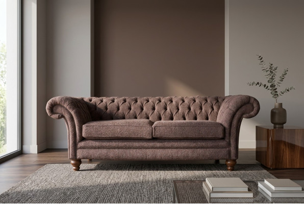 Big Chesterfield englisch klassischer Stil Sofa Couch 3 Sitz Polster 230cm
