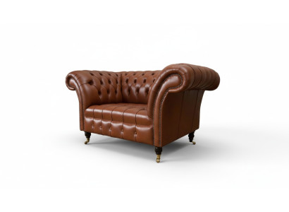 Chesterfield design látková pohovka křeslo 1,5m posed dvousedačky loungu