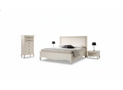 Postel 2x Noční stolky 4 ks. Ložnice Nastavení nábytku Komoda Luxury Nový