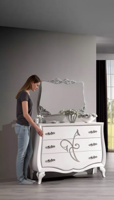 Sideboard Kommode Designer Luxus Schränke Holz Weiß Kommoden Modern Neu