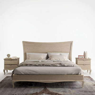 Design Möbel Modern Luxus Bett 2x Nachttisch Schlafzimmer Set 3tlg. Neu