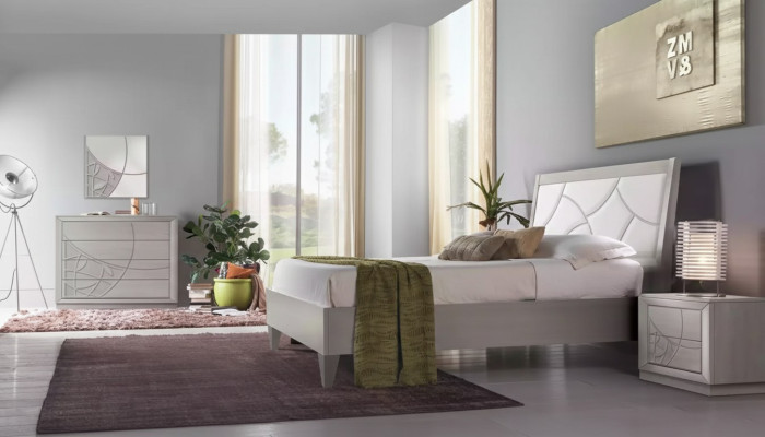 Schlafzimmer Set Bett 2x Nachttische Konsole Betten Luxus Polster 5 tlg.