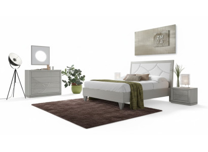 Schlafzimmer Set Bett 2x Nachttische Konsole Betten Luxus Polster 5 tlg.