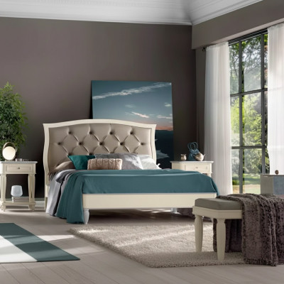 Bett 2x Nachttische 3 tlg. Schlafzimmer Set Design Modern Luxus Gruppe
