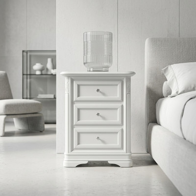 Design noční stolek konzole vedlejší stoly ložnice dřevo luxus nový