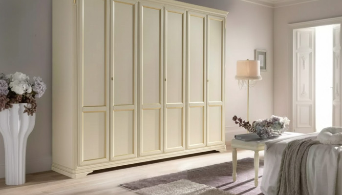 Kleiderschrank Beige Luxus Möbel Italienische Einrichtung Schlafzimmer