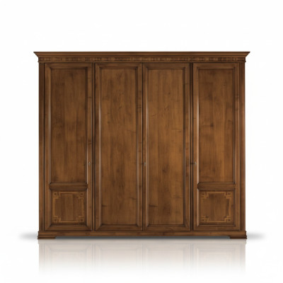 Kleiderschrank Schrank Luxus Holz Design Möbel Schlafzimmer Braun Neu