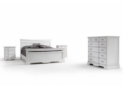 Postel 2x noční stolky 4 kusy ložnice nastavit Moderní luxusní ložnice Nový.