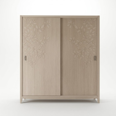 Kleiderschrank Schrank Möbel Schlafzimmer Schränke Holz Einrichtung Beige