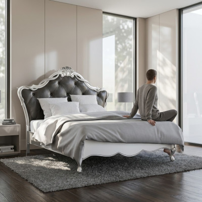 Bett Polster Design Luxus Doppel Betten Schlaf Zimmer Italienische Möbel