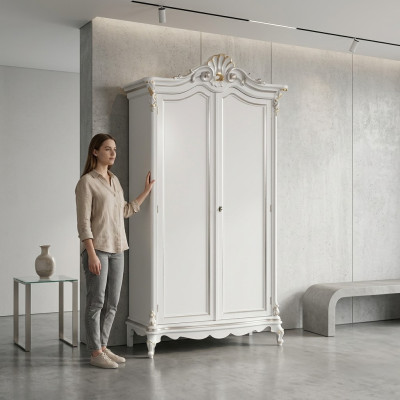 Kleiderschrank Schlafzimmer Holz Schrank Klassisch Stil Schränke Luxus