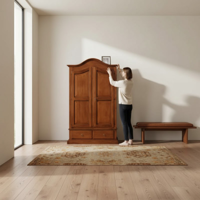 Schlafzimmer Schrank Luxus Modern Italienische Möbel Design Braun Neu