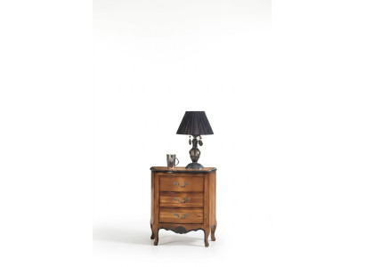 Nachttisch mit 3 Schublade Holzschrank Design Italienische Möbel Neu