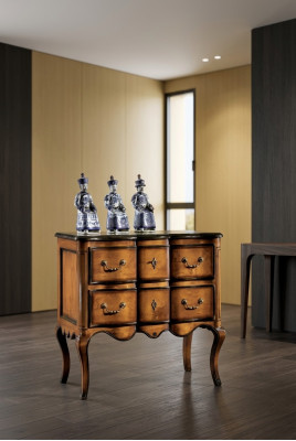 Kommode mit 2 Schubladen Sideboard Holz Schrank Kommoden Braun Neu