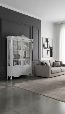 Luxus Stil Schrank Anrichte Vitrinenschrank Design Italienische Möbel