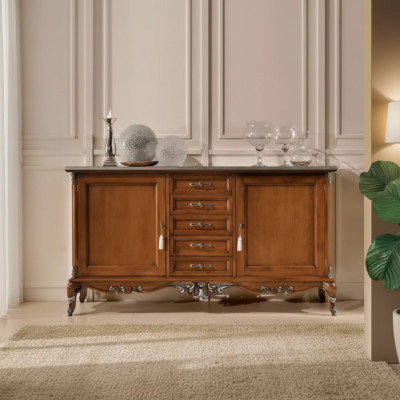 Sideboard Kommode Anrichte Massiv Holz Wohnzimmer Italien Schrank Möbel