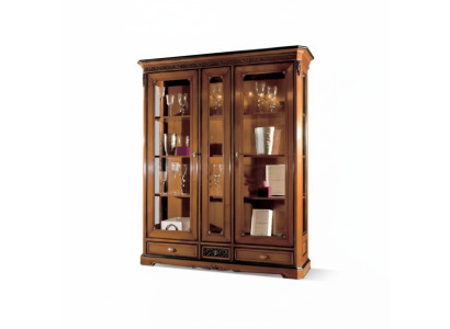 Italienische Luxus Wohnzimmer Möbel Vitrine Schrank Klassische Stil Neu