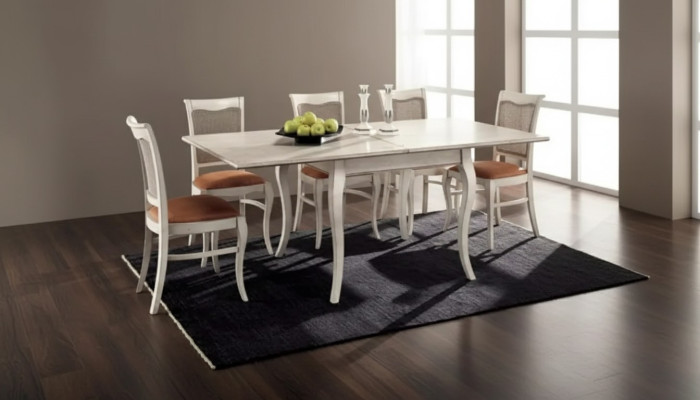 Esstisch Gruppe 4x Stühle Essgarnitur Essgruppen Stuhl Set Tisch Neu 5tlg.
