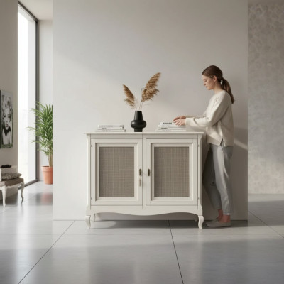 Sideboard Kommode Anrichte Schränke Kommoden Holz Luxus Möbel Weiß