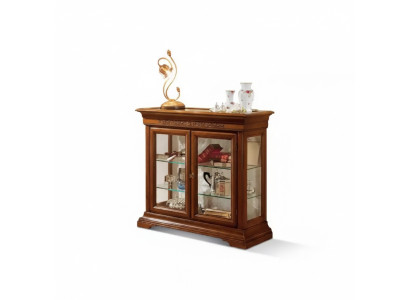 Vitrine Italienische Luxus Möbel Vitrinen Schrank Glas Design Schränke
