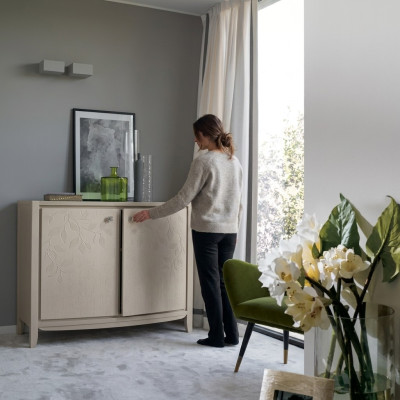 Sideboard Kommode Schrank Klassisch Luxus Kommode Wohnzimmer Beige