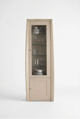 Vitrine Italienische Möbel Wohnzimmer Schrank Glasvitrine Schränke Neu