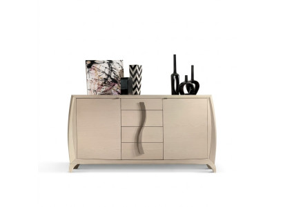 Sideboard Wohnzimmer Kommoden Klassische Schrank Beige Holzschrank Neu