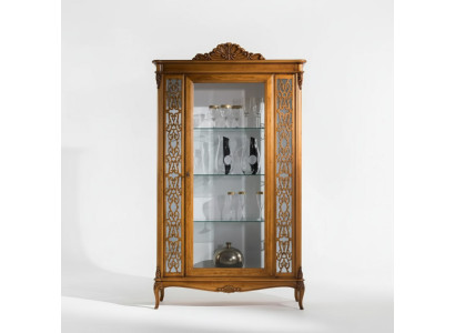 Vitrine Italienische Luxus Möbel Vitrinen Anrichte Glas Schrank Design