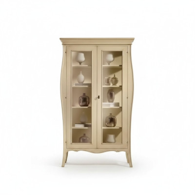 Italienische Möbel Vitrine Schrank Schau Schränke Design Wohnzimmer Neu