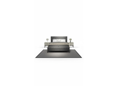 Modern Bett + Bank + 2x Nachttische zugleich Funktional und Komfortabel