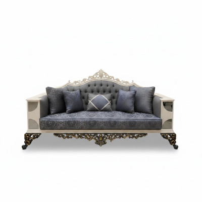 Luxusní 3-místná pohovka v elegantním stylu Art deco pro váš obývací pokoj. Nová.